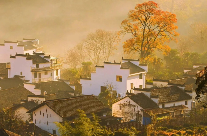 Những mái ngói đen – tường trắng đặc trưng tạo nên linh hồn vùng Huệ Châu trăm năm